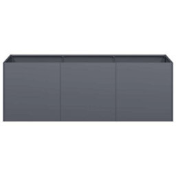 Berkfield Planter Anthracite 120X40X40 Cm Cold-Rolled Steel - thumbnail 4