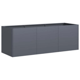 Berkfield Planter Anthracite 120X40X40 Cm Cold-Rolled Steel - thumbnail 2