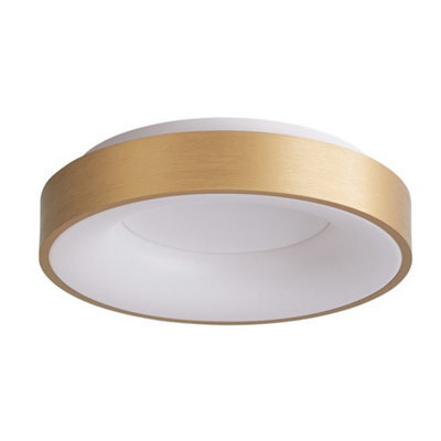 Luminosa Lighting Luminosa Modern Led Flush Ceiling Light Brushed Gold, Warm White 3000K 2200Lm - image 1