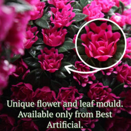 Pair Of Best Artificial  38Cm Pink Rose Hanging Basket Flower Topiary Ball - Suitable For Outdoor Use - Weather & Fade Resistant - thumbnail 4