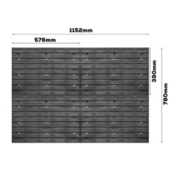 Wall Mounted Tool Pegboard Storage Rack Bins Garage Workshop Organizer - thumbnail 4