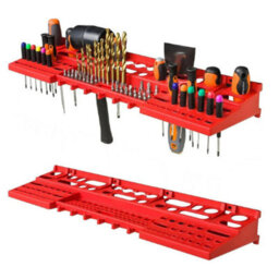 Wall Mounted Tool Pegboard Storage Rack Bins Garage Workshop Organizer - thumbnail 2