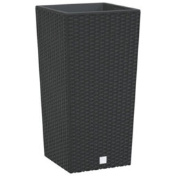Berkfield Planter With Removable Inner Anthracite 11 / 26.5 L Pp Rattan - thumbnail 2