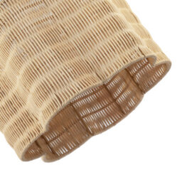Happy Homewares Classic Scallop Edged Natural Rattan Wicker Pendant Lighting Shade - thumbnail 5