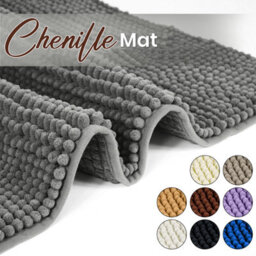 Bath Mat Anti Slip Soft Washable Rugs Water Absorbent Shower Mat Bathroom Mats Camel White 40Cm X 60Cm - thumbnail 3