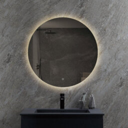 Lumora 600mm Round Backlit Led Bathroom Mirror Tri Colour Dimmable Touch Sensor Demister Mains Powered - thumbnail 4