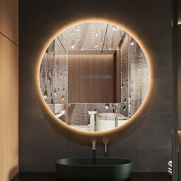 Lumora 600mm Round Backlit Led Bathroom Mirror Tri Colour Dimmable Touch Sensor Demister Mains Powered - thumbnail 2