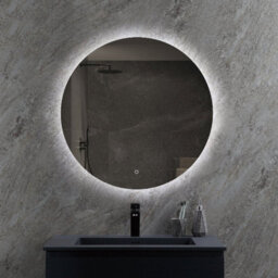 Lumora 600mm Round Backlit Led Bathroom Mirror Tri Colour Dimmable Touch Sensor Demister Mains Powered - thumbnail 3
