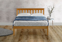 Save On Goods UK 5Ft King Size Antique Pine Wood Bed Frame.wooden Shaker Style,low Footend Bedstead - thumbnail 2