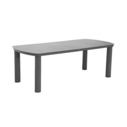 Sweeek - Aluminium Garden Table 225Cm + 8 Chairs Anthracite - Zaro / Buffalo - thumbnail 3