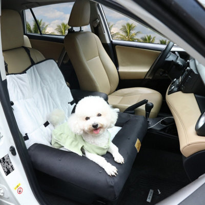 Bingopaw 53X43X10Cm Dog Car Seat Travel Carrier Pet Safety Booster Seats Dog Bed W/ Waterproof Cover - image 1