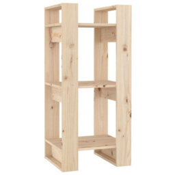 Berkfield Book Cabinet/room Divider 41X35X91 Cm Solid Wood Pine - thumbnail 2