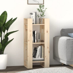 Berkfield Book Cabinet/room Divider 41X35X91 Cm Solid Wood Pine - thumbnail 6