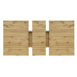 Abrihome Extendable Dining Table Telescopic Table , Kitchen Table For Kitchen, Wood-Colored Dining Table With X-Shaped Legs - thumbnail 8