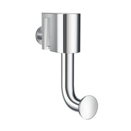 Smedbo Polished Chrome Towel Hook For Glass Shower Panel - thumbnail 1