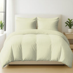 Lazzaro Luxury Cotton Double Duvet Cover Set 400 Thread Count Premium Egyptian Cotton With Zipper Closure - thumbnail 1