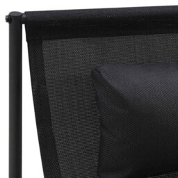 Walplus Garden Lounger Chair Anthracite 87X74X73 Cm Steel And Textilene - thumbnail 7