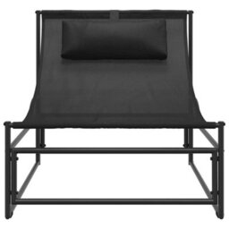 Walplus Garden Lounger Chair Anthracite 87X74X73 Cm Steel And Textilene - thumbnail 4