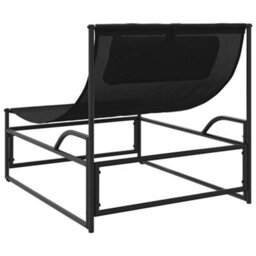 Walplus Garden Lounger Chair Anthracite 87X74X73 Cm Steel And Textilene - thumbnail 6