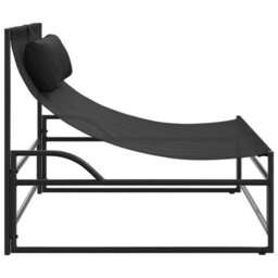 Walplus Garden Lounger Chair Anthracite 87X74X73 Cm Steel And Textilene - thumbnail 5