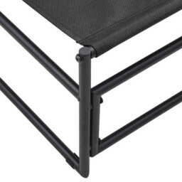 Walplus Garden Lounger Chair Anthracite 87X74X73 Cm Steel And Textilene - thumbnail 8