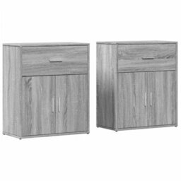 Berkfield Sideboards 2 Pcs Grey Sonoma 60X31X70 Cm Engineered Wood - thumbnail 2