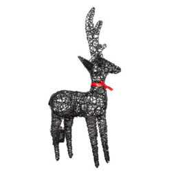 Samuel Alexander 90Cm Battery Operated Light Up Brown Christmas Reindeer With 100 Warm White Leds - thumbnail 9