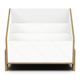 FurniComp LTD Furnicomp Elsie 3-Tier Kids Bookcase- Matt White & Hamilton Oak - thumbnail 6