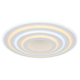 Luminosa Lighting Luminosa Jocelyn Round Integrated Led Semi Flush Ceiling Light White Matt Led Dimmable 2700-6500K Remote Control - thumbnail 4