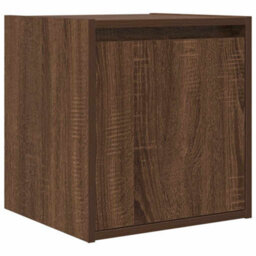 Berkfield Wall-Mounted Bedside Cabinets 2 Pcs Brown Oak 38X34X40 Cm - thumbnail 5
