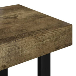 Berkfield Coffee Table Dark Brown And Black 90X45X40 Cm Mdf And Iron - thumbnail 5