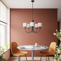 GoodHome Kpezin White Round Lamp Shade (D)15Cm - thumbnail 7