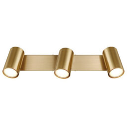 Luminosa Lighting Luminosa Robby Ceiling Spotlight Bar Gold Colours Brushed 3X Gu10 - thumbnail 4