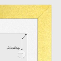 AK Frames 26X8 Gold Modern Multi Photo Frame With White Mount - Holds 5 Apertures (5X) 6X4 Photos - thumbnail 7