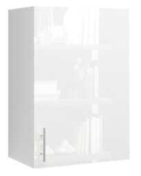 Jd Greta Kitchen Wall Unit 500mm Storage Cabinet With Doors And Shelf 50Cm - White Gloss