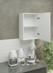 Jd Greta Kitchen Wall Unit 500mm Storage Cabinet With Doors And Shelf 50Cm - White Gloss - thumbnail 2
