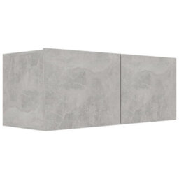 Berkfield 6 Piece Tv Cabinet Set Concrete Grey Engineered Wood - thumbnail 5