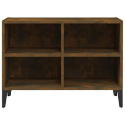 Vidaxl Tv Cabinet With Metal Legs Smoked Oak 69.5X30X50 Cm - thumbnail 6