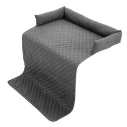 Thehotsale 75X120Cm Waterproof Pet Bed Furniture Protector Mat Dog Sofa Cover With Pillow, Dark Grey - thumbnail 3