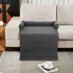 Thehotsale 75X120Cm Waterproof Pet Bed Furniture Protector Mat Dog Sofa Cover With Pillow, Dark Grey - thumbnail 2