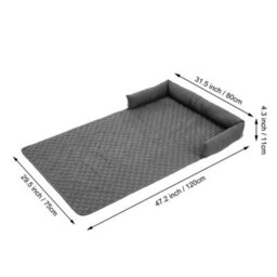 Thehotsale 75X120Cm Waterproof Pet Bed Furniture Protector Mat Dog Sofa Cover With Pillow, Dark Grey - thumbnail 8