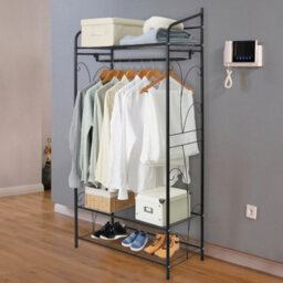 Fativo 161Cmh Heavy Duty Clothes Rail Display Rack Coat Hat Stand Free Standing Garment Shelf - thumbnail 8