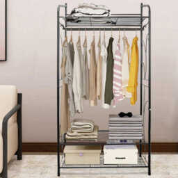 Fativo 161Cmh Heavy Duty Clothes Rail Display Rack Coat Hat Stand Free Standing Garment Shelf - thumbnail 7