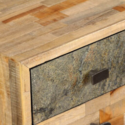 Berkfield Writing Desk Solid Reclaimed Teak 110X50X76 Cm - thumbnail 8