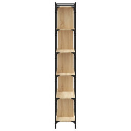 Berkfield Bookcase 6-Tier Sonoma Oak 76X32X192 Cm Engineered Wood - thumbnail 5