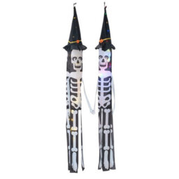 2X Halloween Led Lights Hanging Ghost Skeleton - thumbnail 1