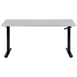 Beliani Manual Adjustable Standing Desk Destinas Grey/ Black 160 Cm 72 Cm - thumbnail 4