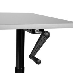 Beliani Manual Adjustable Standing Desk Destinas Grey/ Black 160 Cm 72 Cm - thumbnail 6