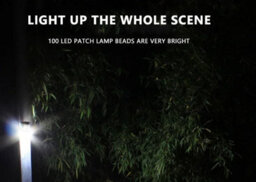 100 Led 2Pcs Solar Wall Light, Outdoor Pir Motion Sensor Garden Street Lamp - thumbnail 6