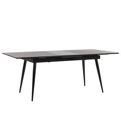 Beliani Extending Dining Table Maldon Black 160/200 Cm 90 Cm - image 1
